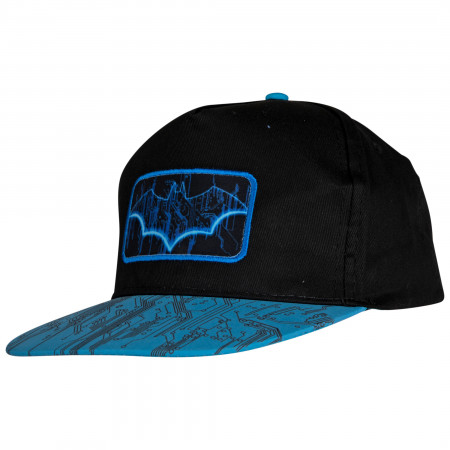 Batman Blue Bat Symbol Snapback Hat